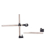 Studio product side view of the THORN GARDEN 3G Bondage Stockade with metalcuffs showcasing the heavy-duty restraint frame components against a clean white background