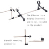 Studio product vibrator mounting accessories and component diagram of the THORN GARDEN 3G Bondage Stockade with metalcuffs showcasing structural hardware against a clean background